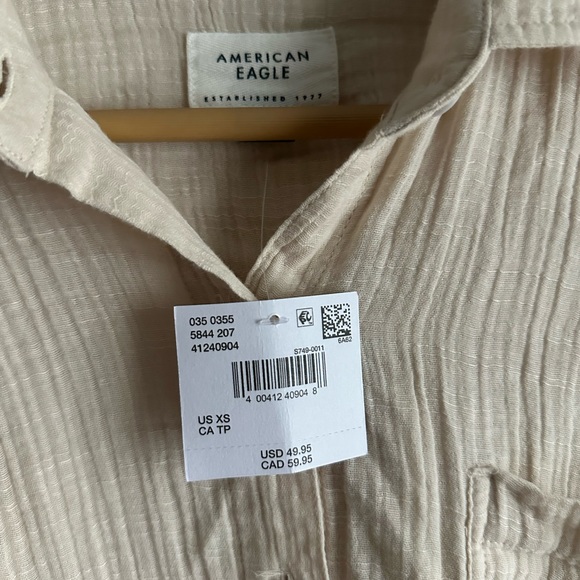 NWT American Eagle Button Down Shirt - Picture 4 of 6